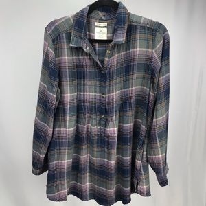 American Eagle Plaid Shirt Jegging Fit